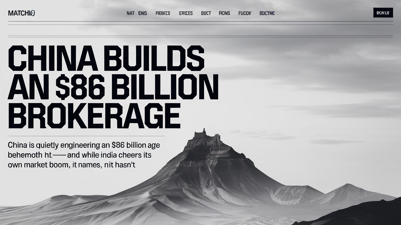 China Builds an $86 Billion Brokerage. India Builds Euphoria.